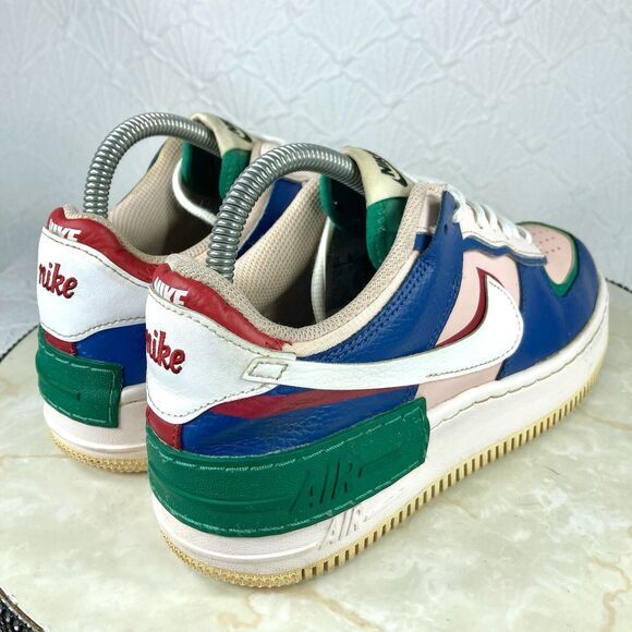 Nike Air Force 1 Sneakers Womens 7.5 Shadow Mystic Navy Athletic Streetwear Shoe - Picture 10 of 13